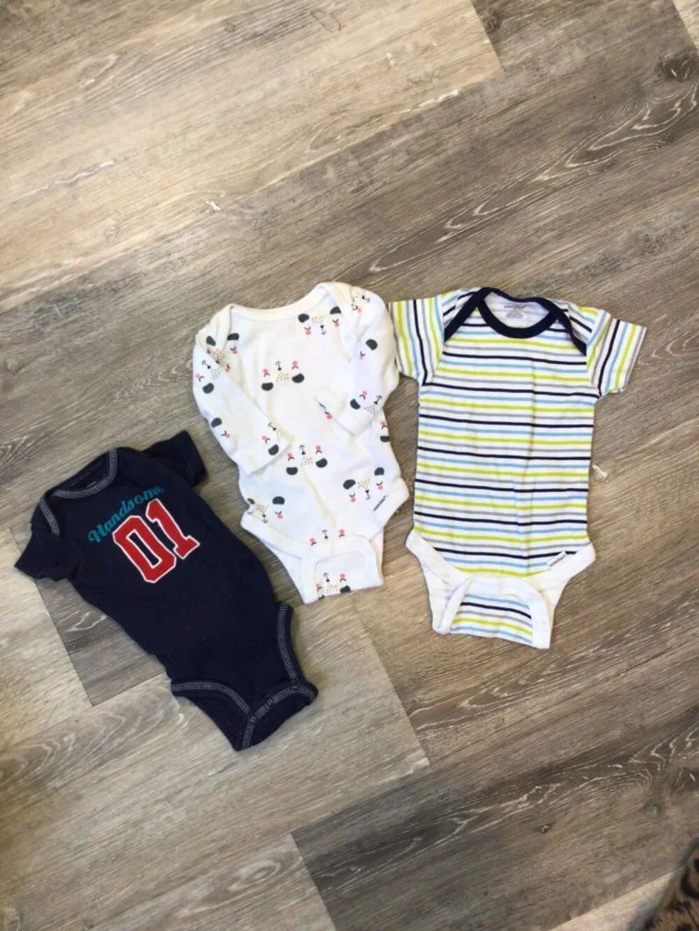 7pc Newborn 0/3 Month Onesies and Sleep Sack Bundle